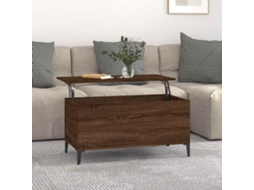 Vidaxl Mesa Centro 90x44,5x45 Cm Derivados Madeira Carvalho Castanho