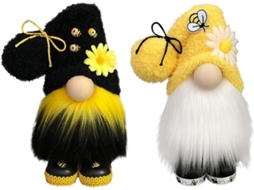 Conjunto de 2 Bonecos Sem Rosto Borboleta Encantadora Preto Amarelo