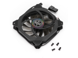 Mini Potente Ventilador De Arrefecimento Led Colorido Para Caixa Do Computador Pc Com Luz Vermelha Luz Dourada
