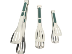 Pinças Para Bife Em Aço Inoxidável 304, Resistentes Ao Calor, Conjunto Multifuncional De 3 Peças Para Cozinhar
