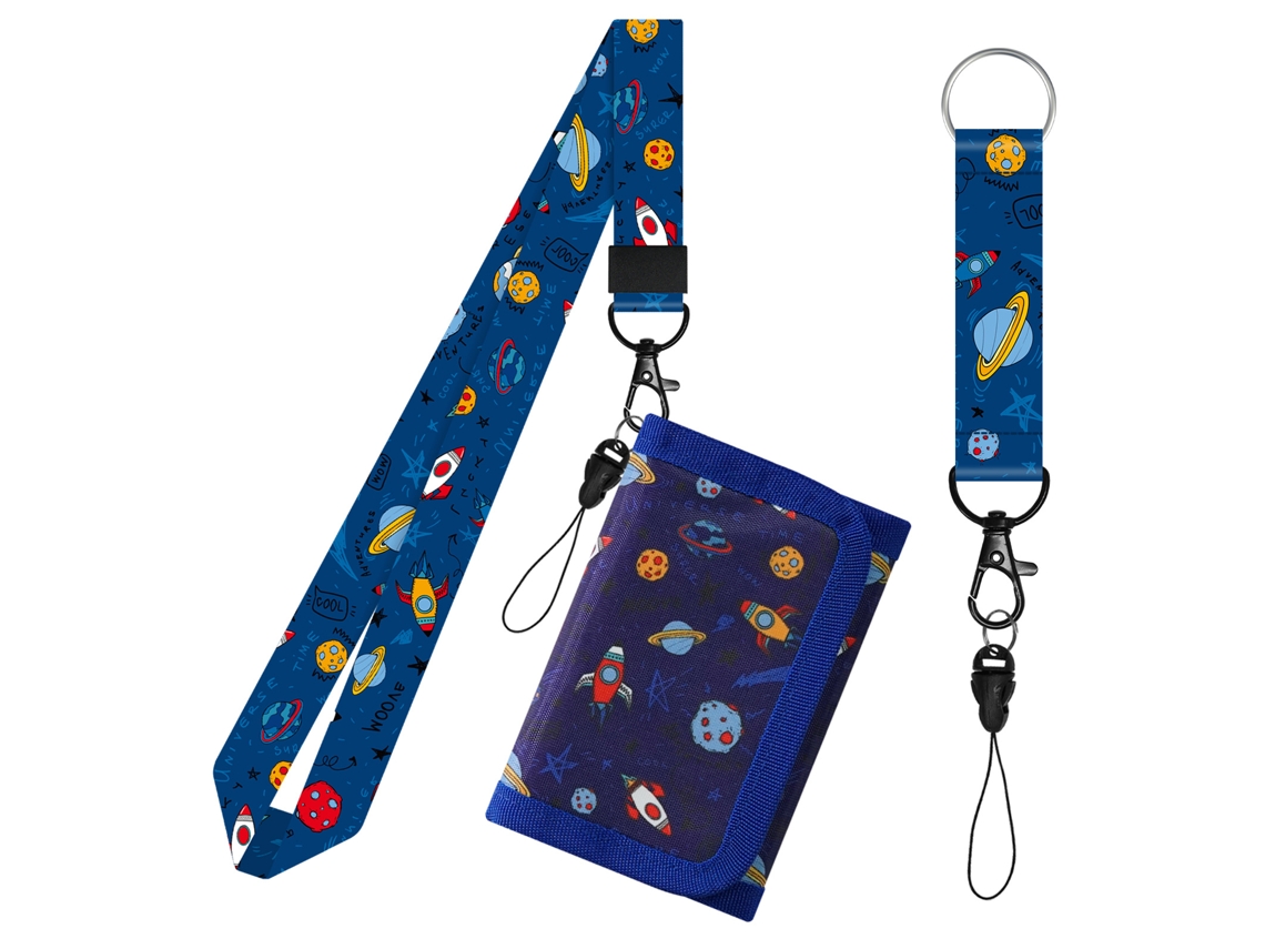 Carteira Infantil Com Cordão, Carteira Tripla E Moedeiro Para Crianças/jovens (cor 19)