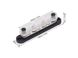 Laxiscreed Barra De Distribuição 150a 10 Vias Com Tampa De Pó Para Sistemas 12v-48v