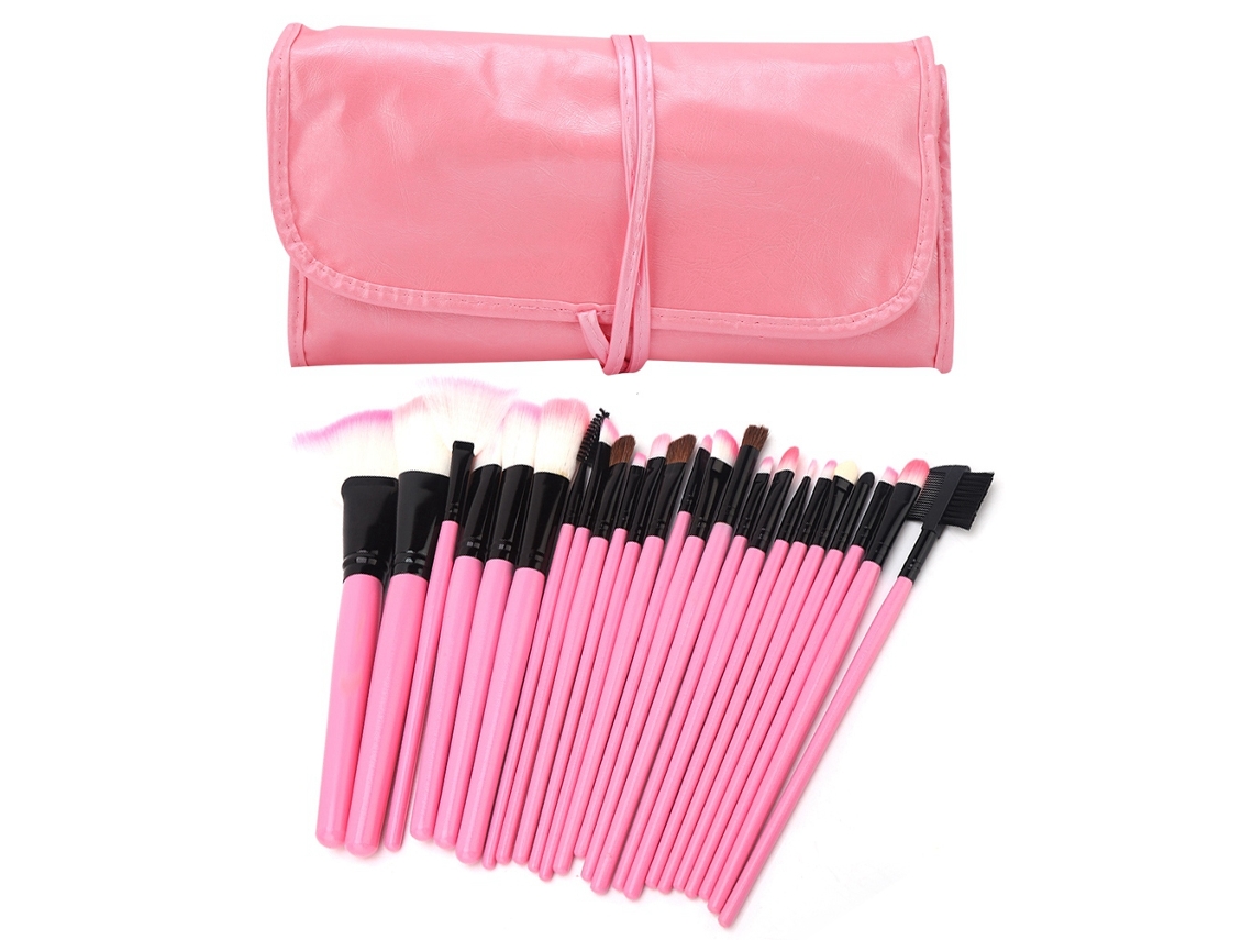 Juego de brochas de maquillaje (para aplicar base y sombras)