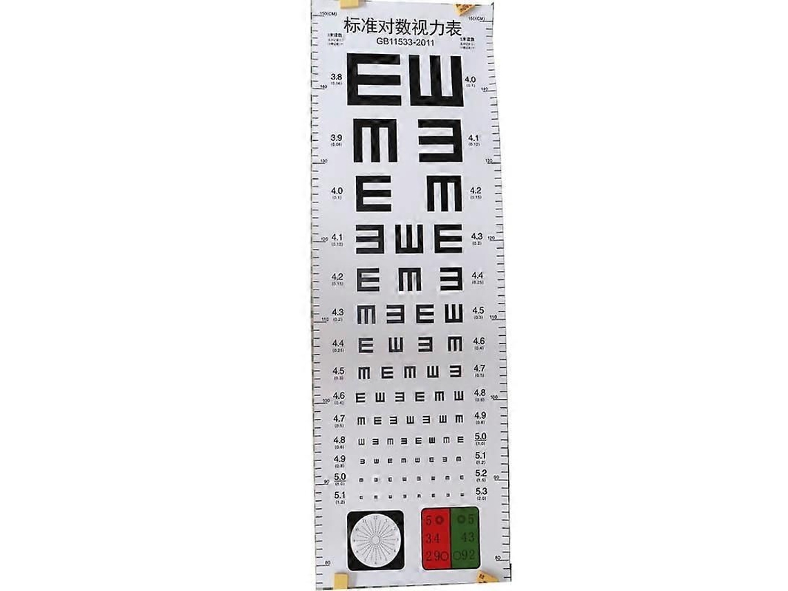 Tabela Oftalmológica Padrão Para Teste De Visão