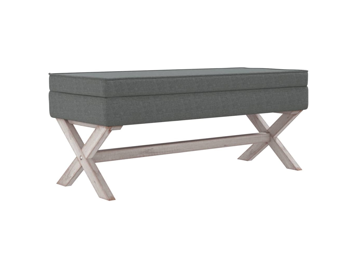 Storage Stool, Storage Stools Vidaxl Cinzeto Tecido (110 X 45 X 49 Cm)