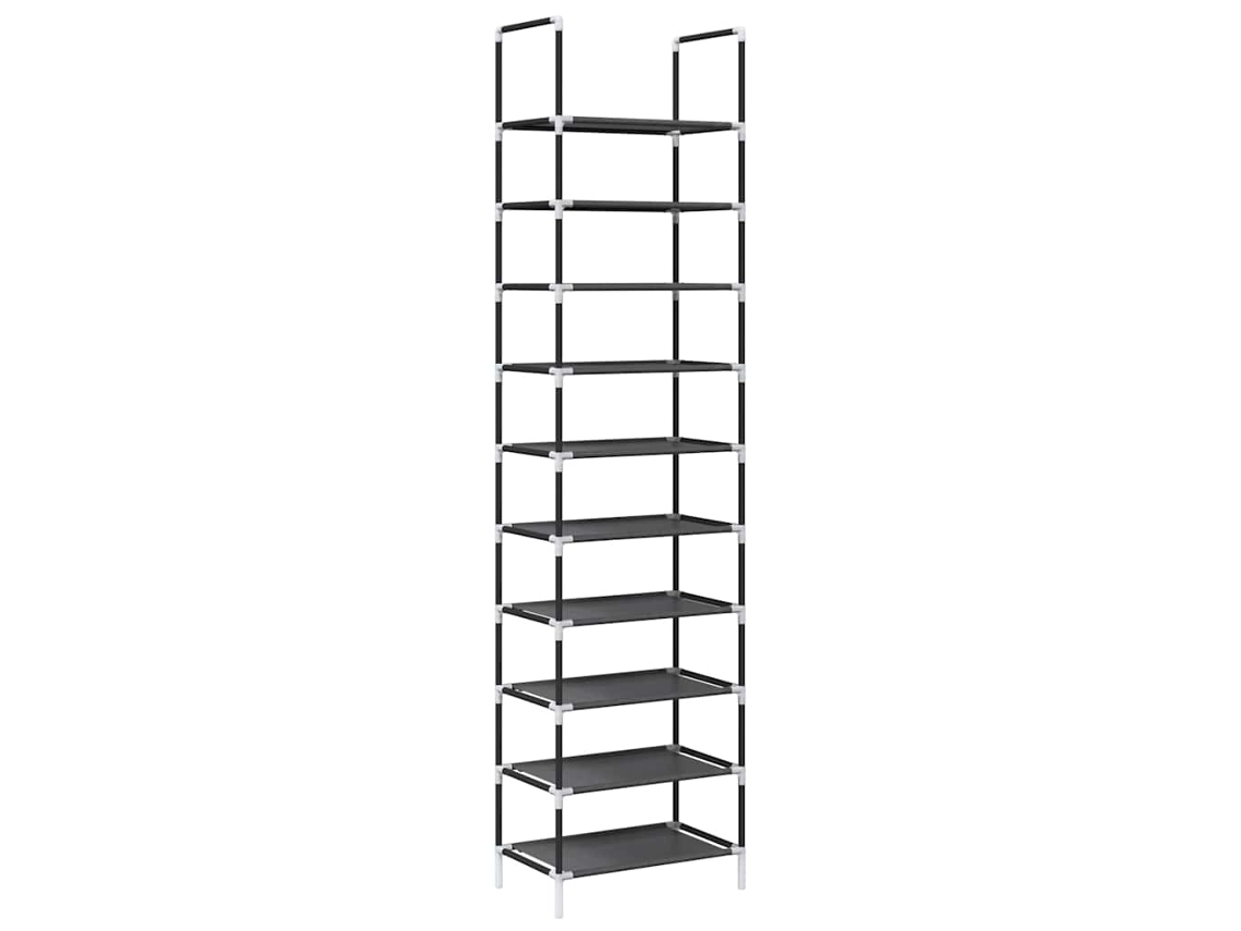 Shoe Rack, Shoe Racks Vidaxl Preto Tecido Não Tecido (44 X 28 X 180 Cm)