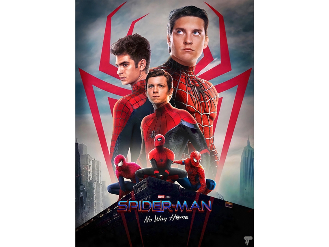 Pintura Decorativa Homem aranha Tela 20x30cm Sem Moldura