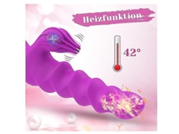 Vibrador Feminino De Ponto Gcom Controle Remoto E Função De Aquecimento Vibrador De Impulso 10 Modos Roxo Lalamoli