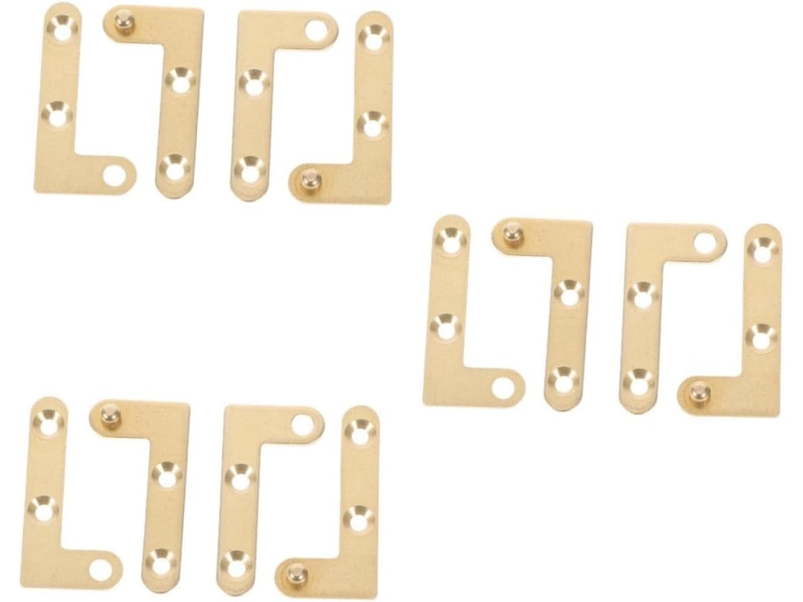 Conjunto De 6 Dobradiças Pivotantes Tulead Para Portas, Com Formato