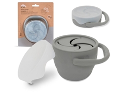 Porta Lanches Dobravel De Silicone Cinza Petrola