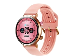 Smartwatch feminino Bestvite com tela AMOLED de 1,32", à prova d'água, mais de 100 modos esportivos, pedômetro, monitor de frequência cardíaca e rastreador de atividades físicas