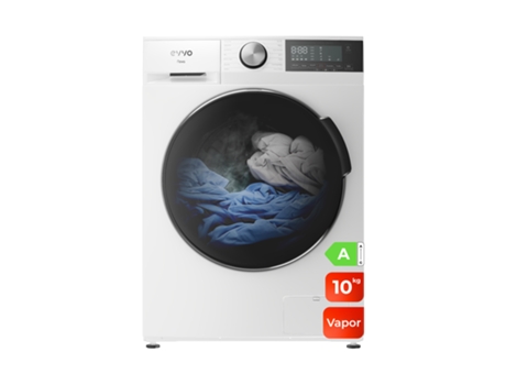 Máquina De Lavar Com Carregamento Frontal Evvo Nova 10 De 10 Kg, 1350 Rpm, Classe Energética A, Motor Inversor, 14 Programas