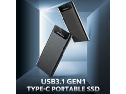 Ssd Portátil 512gb LAXISCREED Usb3.1 Type c