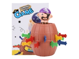 Mali jogo de Barril de Pirata Saltitante Divertido Brinquedo de Mesa para Adultos e Crianças na Festa