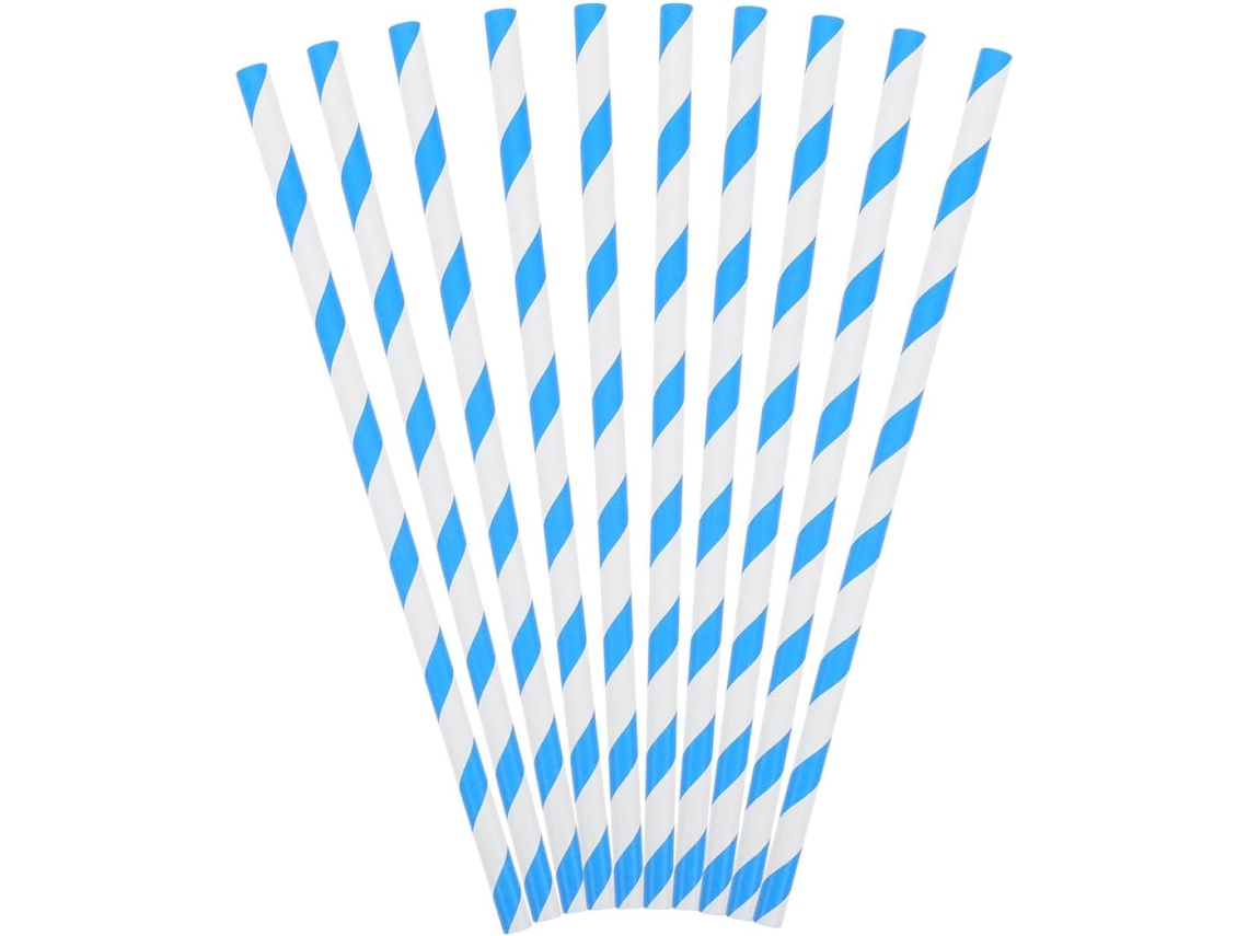 Palitos de Algodão Doce Papel, 100 Unidades, 10 X 300 Mm, para Casamentos e Festas, CHABERLU