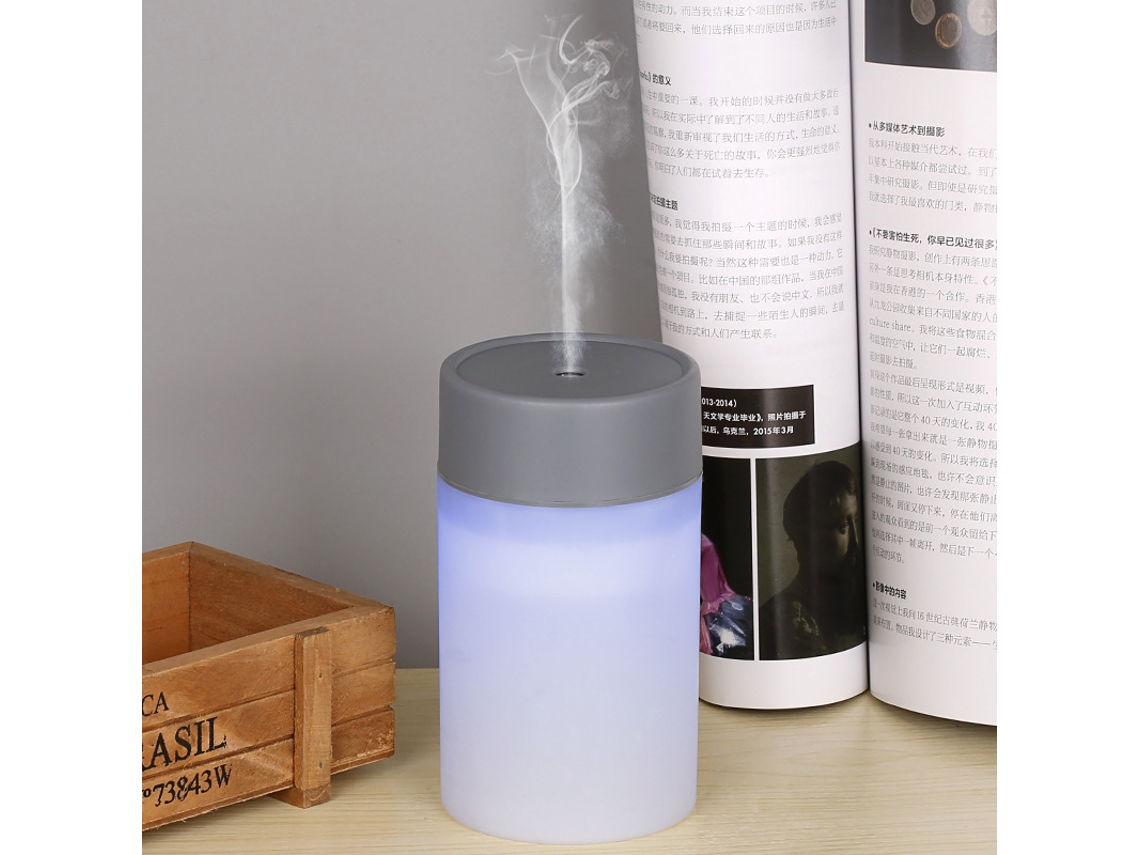 Máquina De Aromaterapia Copo De Água Cinza*