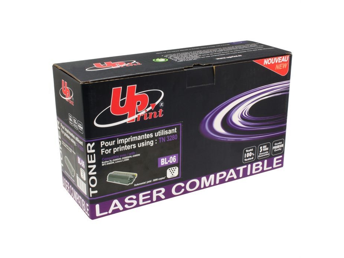 Cartucho de Toner Compatível Brother Tn-3280 UPRINT Preto 8000 Páginas