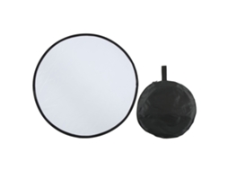 Silver White 2 In1 Reflector Portable Round Photography Light Reflector For Live Lighting 80cm / 31.5in LAXISCREED