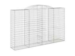 Gabion Basket, Gabion Baskets Vidaxl Prateado Ferro (300 X 50 X 180/200 Cm)
