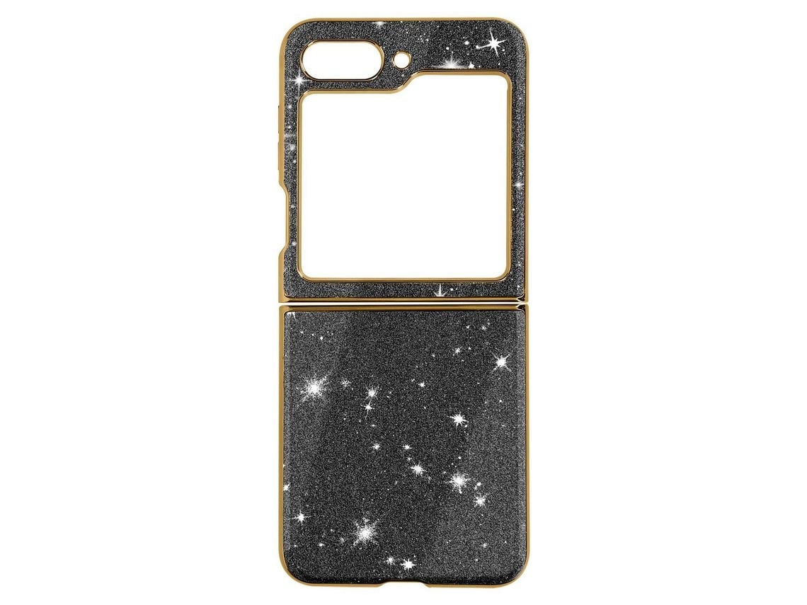 Capa Para Samsung Galaxy Z Flip 5 Ushion Acrílico Rígida Preto