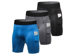 3 Calcinhas de Esporte com Bolso para Homem | S/MARCA