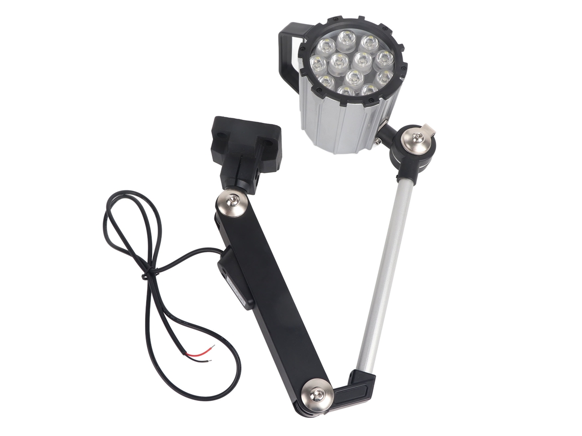2026 luz de Trabalho Led Impermeável para Máquinas com Braço Longo Plegável Ajustável 12w 24v para Torneiras Cnc