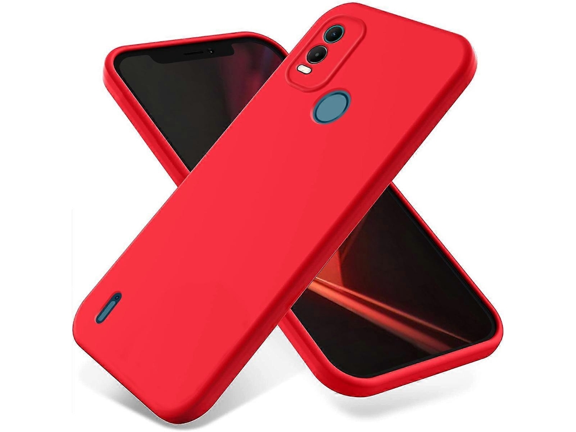 Capa De Silicone Líquido À Prova De Choque Para Celular Pure Color