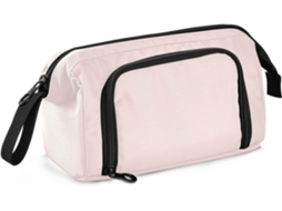 Estojo Rosa Sólido Grande Capacidade Bolsa de Armazenamento Leve para Adolescentes e Escritório. 24 X 9,5 15