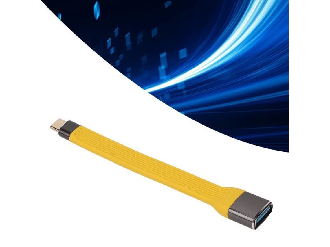 HURRISE Cabo Usb C para Usb a 100 W 5A Carregamento Rápido 10 Gbp 13 5 Cm Fpc Dados Flexíveis