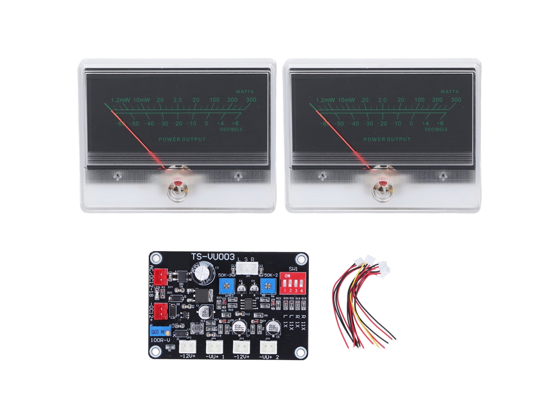 Placa Driver Medidor Vu Preciso Com Ajuste De Amplificador Diy Retroiluminado