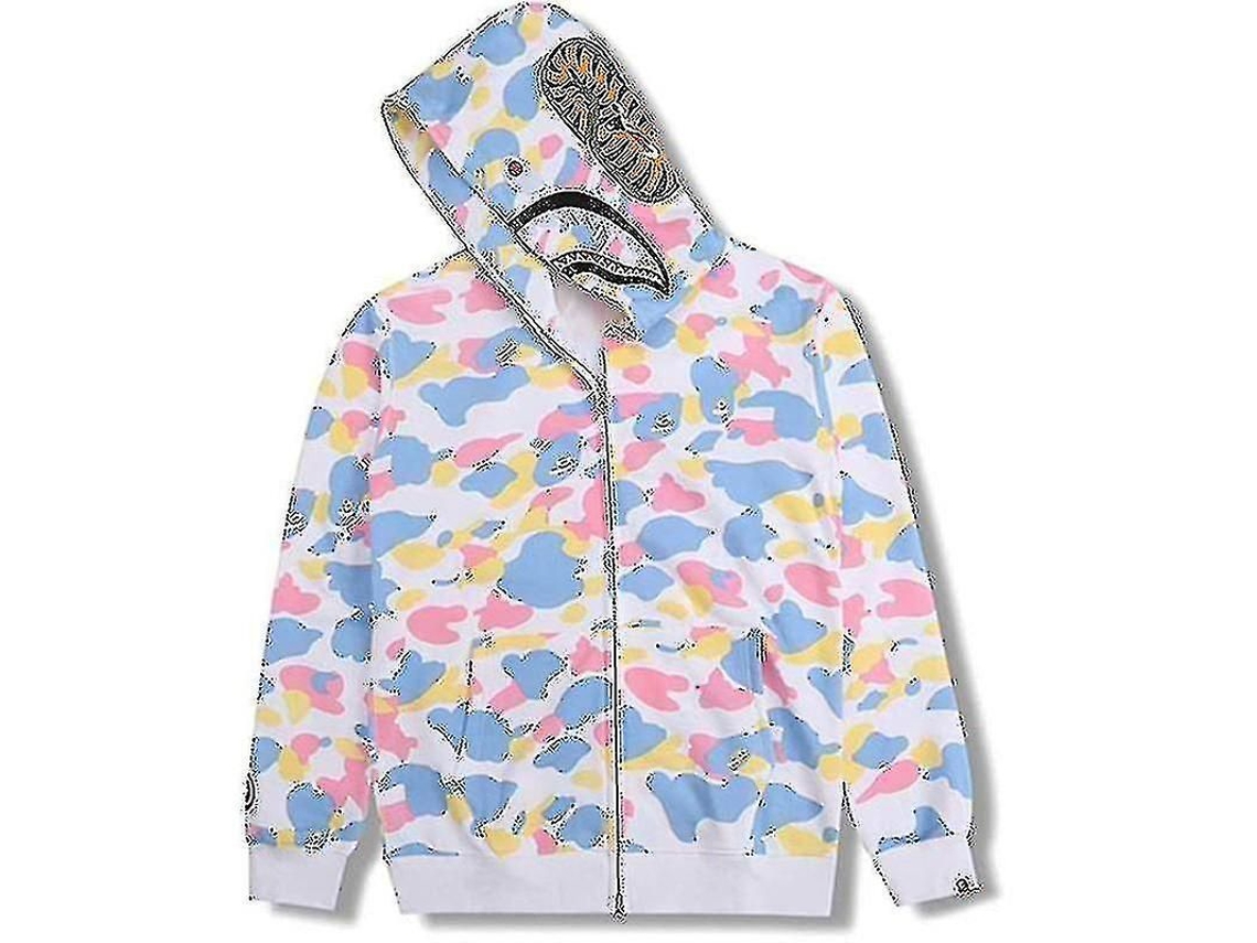 2026 sudadera com Capuz Camuflada para Menino, Jaqueta Folgada com Zíper, Suéter Casual