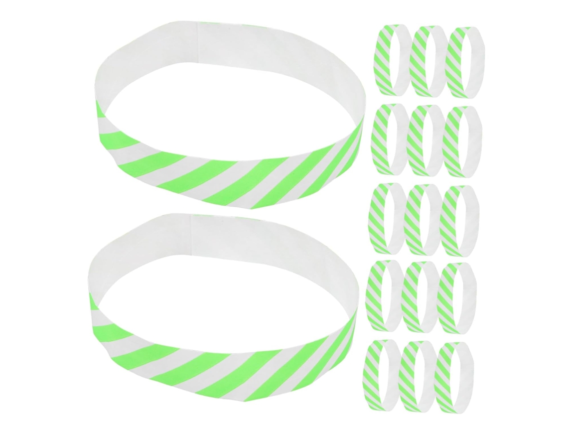 Pacote Totority com 100 pulseiras de papel descartáveis para eventos, pulseiras de identificação para shows e festivais.