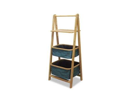 Estante Bambu URBAN LIVING Com 2 Cestos