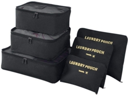 Conjunto De 6 Organizadores De Viagem Em Formato De Cubos Para Guardar Roupas E Itens Em Viagens