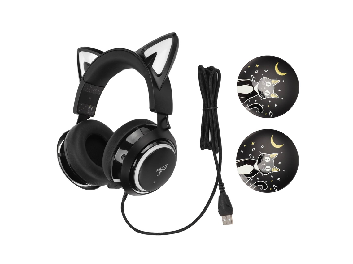 Fone de Ouvido Gamer com Iluminação Rgb, Microfone e Design Over ear para Esports e Pubg. EOOCOO