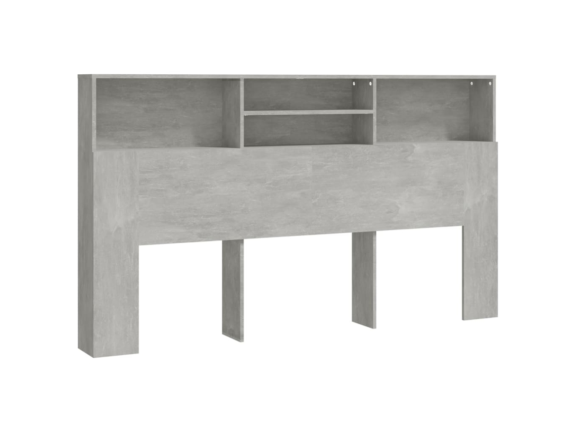 Cabeceira Armário 180x19x103,5 Cm Cinzento Cimento MAISON EXCLUSIVE