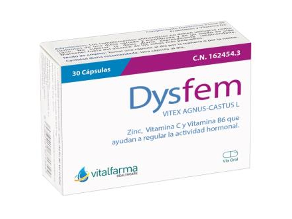 Suplemento Alimentar VITALFARMA Dysfem (30 cápsulas)