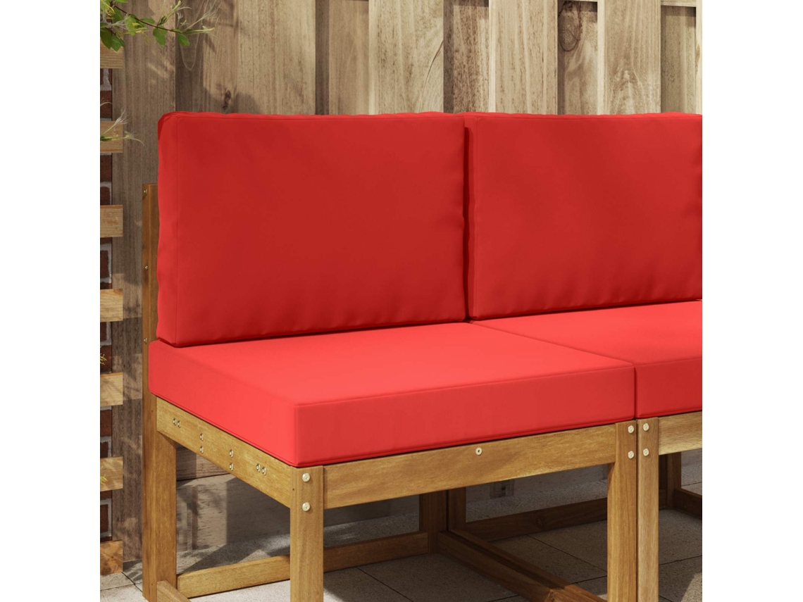 Vidaxl Almofada Para Sofá Externo Poliéster Vermelho 60 X 60 Cm