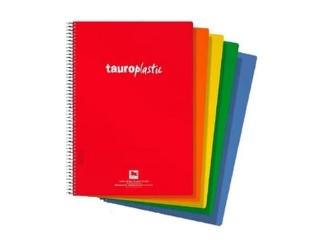 Livro Paq/8 Cuaderno Espiral Fº 80h 90g Horizontal C/m Tauroplastic Tapa Pp Colores Surtidos De Desconocido (espanhol)