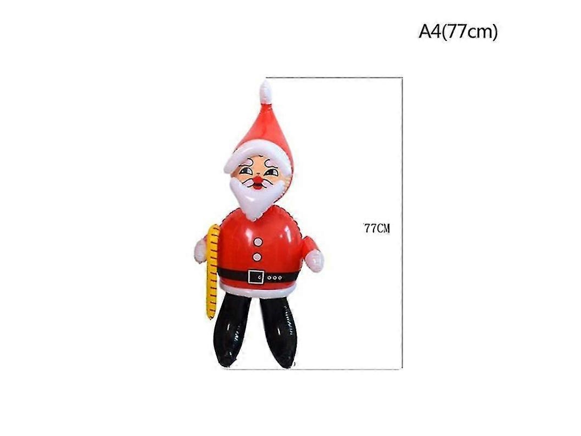 Boneca Inflável Rebe Papai Noel para Jardim, Decoração Natal, Festa, Brinquedo de Natal Xixi Shop 77 Cm