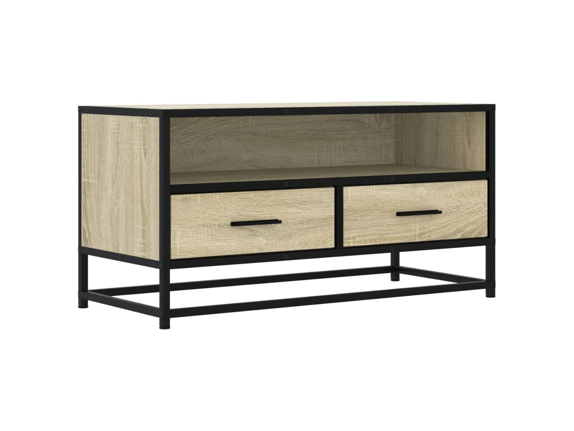 Móvel para TV em madeira/metal Carvalho Sonoma MAISON EXCLUSIVE (80x34,5x40 cm)