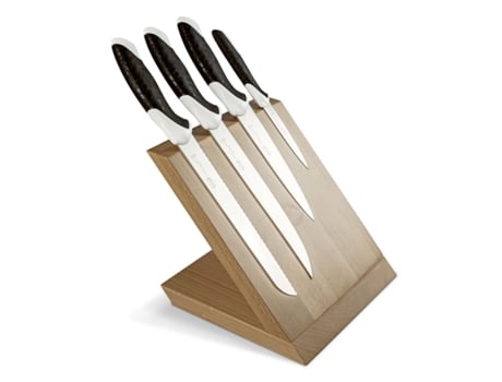 Bloco de Facas de Cozinha Sakura, Aço, Preto, 34x31x13 Cm, Sanelli