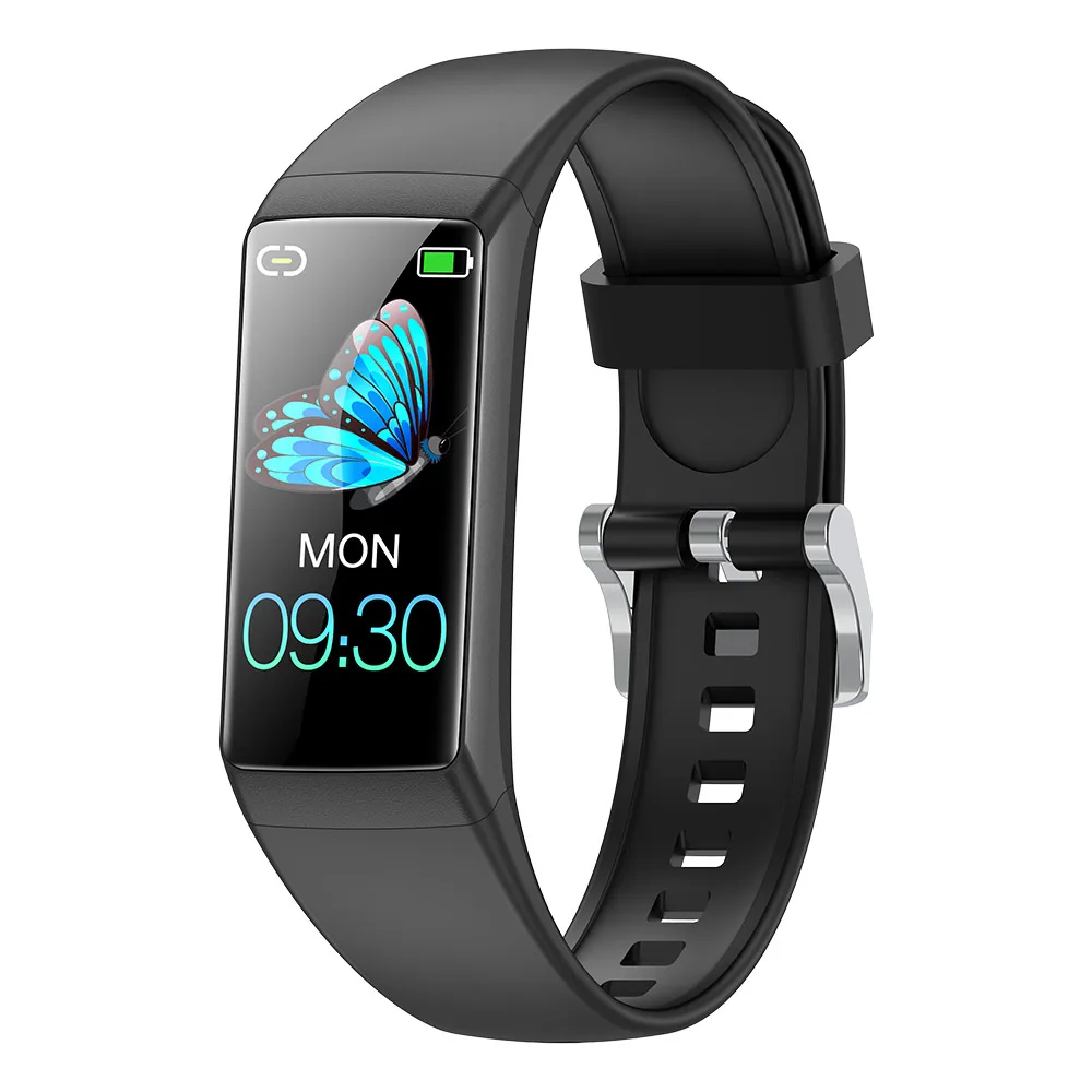 Pulseira MDUG de Fitness, Temperatura, Frequência Cardíaca, Pressão, Oxigênio, Preto