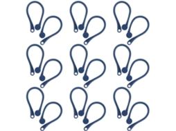 Ganchos De Orelha Antiderrapantes Azuis Lurrose Para Fones De Ouvido Sem Fio, 20 Pares, Acessórios Esportivos