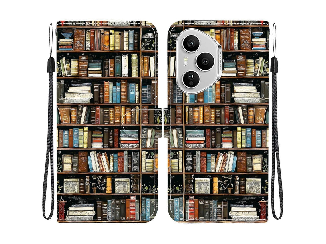 Capa De Couro Tkdaddy Para Honor 400 Pro 5g (global), Suporte, Carteira, Estampa, Capa Para Celular Com Alça De Pulso, Estante