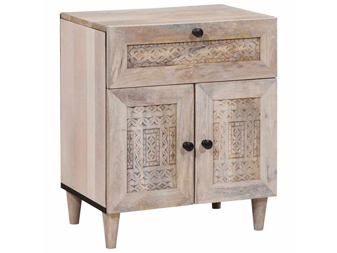 Vidaxl Armário De Cabeceira Branco 50 X 33 X 60 Cm