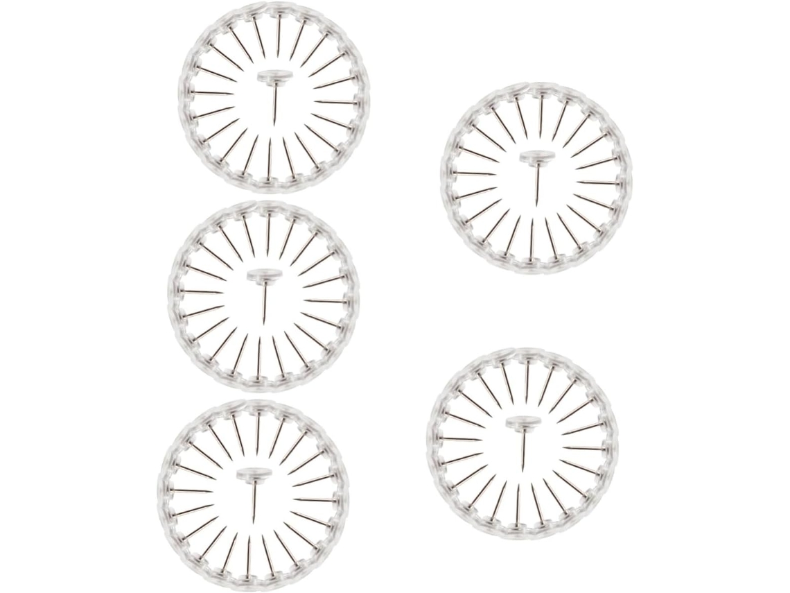 Série 5, Pregos Planos Em Formato De I, Longos, Transparentes, Para