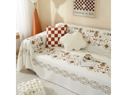 Protetor de Almofada de Sofá com Capa de Assento Antiderrapante Padrão 23-180X230Cm LUUCOZK