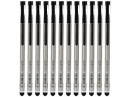12pcs Bolígrafo Gel 0.5mm Recarga Grande Lápiz De Firma Suministros Escolares Oficina Negro