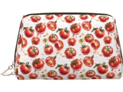 Nécessaire de Maquiagem Estampa Tomate Grande Capacidade Viagens